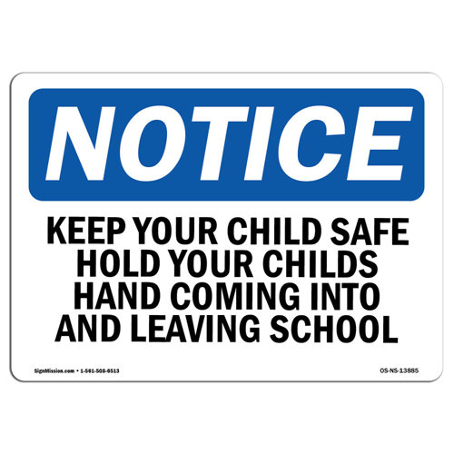 SignMission Keep Your Child Safe Hold